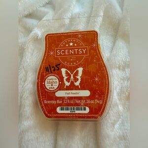 Scentsy Fall Feelin’, wax bar melts, *Retired scent*, partial bar